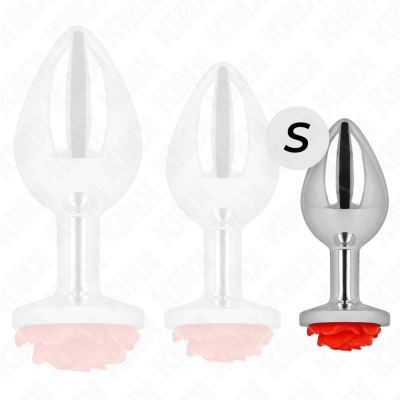 Kink Anal Plug Rose Red Small - image 3