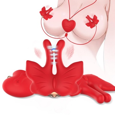 Armony Magnetic Nipple Clamps Butterfly Red - image 2