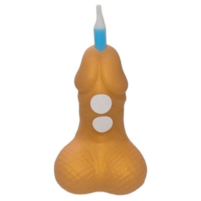 Penis Birthday Number Candle Golden Penis Birthday Number Candle Golden