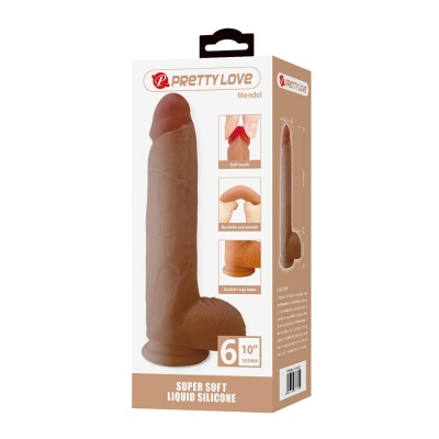 Pretty Love Mendel Realistic Dildo Suction Cup 25.5cm - image 8