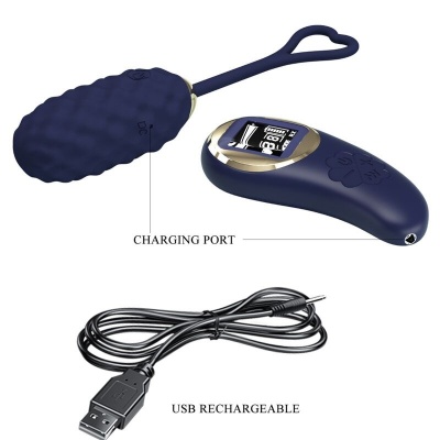 Pretty Love Vivian Blue Remote Control Vibrating Egg - image 8