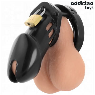 Addicted Toys Locked Obsidian Hold Penis Cage Size M - image 3