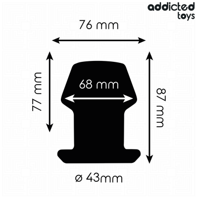 Addicted Toys Extreme Hollow Anal Plug M 8.7CM - image 4