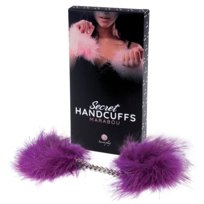 Secretplay Purple Marabou Handcuffs - image 3