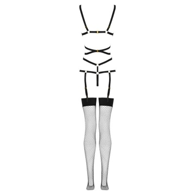 Livco Corsetti Thiara Body and Stockings Set Black S/M - image 7