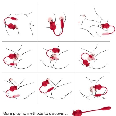 Armony Roselip Clitoral Suction and Vibrator Red - image 5
