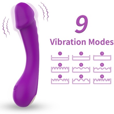 Armony G-Spot Dildo Vibrator Silicone Purple