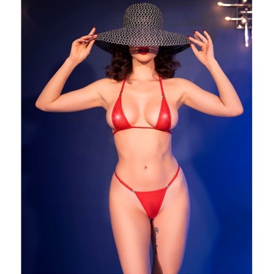 Chilirose Micro Bikini Red S/M - image 6