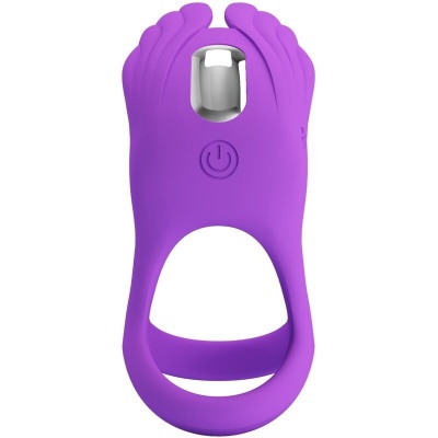 Pretty Love Silas Vibrant Penis Ring Purple 7 Vibrations - image 4