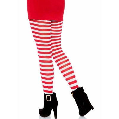 White/Red Striped Tights - image 5