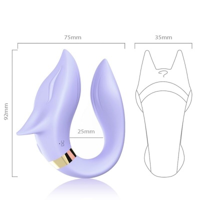 Armony Fox Vibrator For Couples Remote Control Purple - image 3