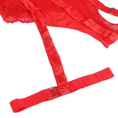 Subblime Teddy with Garter Strap Detail Red L/XL - image 8