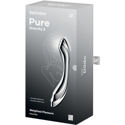 Satisfyer Pure Gravity 1 Stainless Steel Dildo - image 5