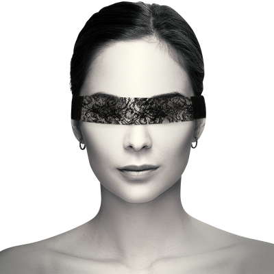 Coquette Chic Desire Lace Eye Mask Black - image 2