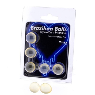 Taloka 5 Brazilian Balls Cold & Vibration Gel Taloka 5 Brazilian Balls Cold & Vibration Gel