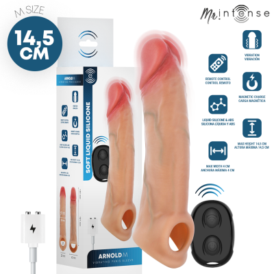 Mr Intense - Arnold M Vibrator Silicone Penis Sleeve With Remote Contr - image 1