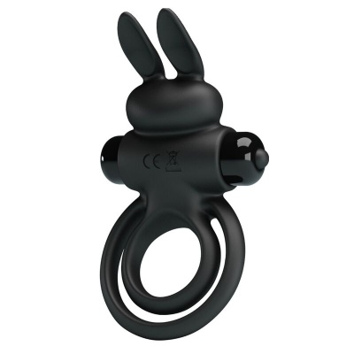 Pretty Love Black Rabbit Vibrator Ring III - image 2