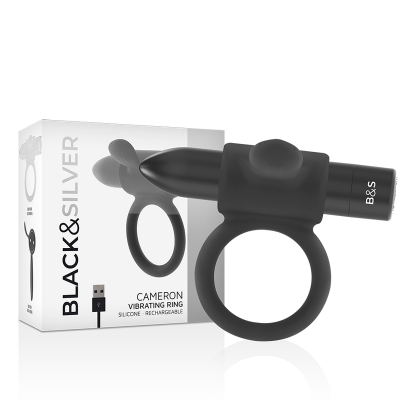 Black&Silver Cameron Rechargeable Ring, Black - image 2