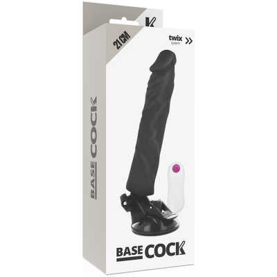 Basecock Realistic Vibrator Black 21 cm - image 5