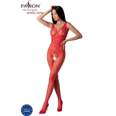 Passion BS098 Bodystocking Red One Size - image 3