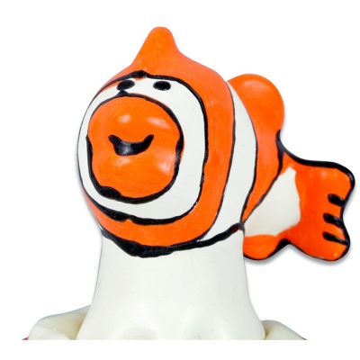 Condomerie Hand-Painted Novelty Condom Fish Orange Condomerie Hand-Painted Novelty Condom Fish Orange