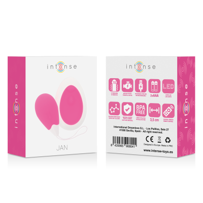 Intense Jan Egg Vibrator Remote Control Pink - image 8
