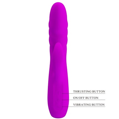 Pretty Love Melanie Purple Rechargeable Rabbit Vibrator - image 6
