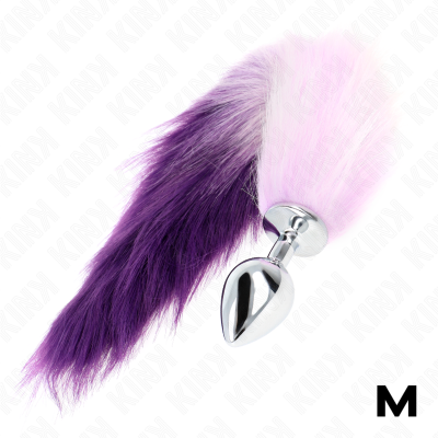 Kink Anal Plug M 8x3.5cm Synthetic Tail 40cm Purple - image 3