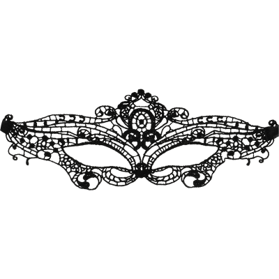 Coquette Chic Desire Lace Eye Mask Black - image 3