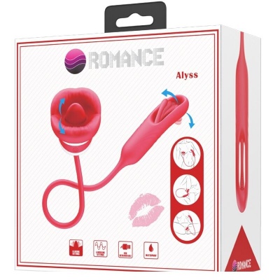 Romance Alyss Red Mouth Vibrator - image 8