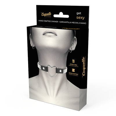 Coquette Chic Desire Vegan Leather Choker with Heart - image 7