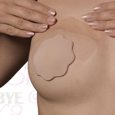 Bye Bra Breast Enhancer Nipple Covers Silk Cup D-F - image 1