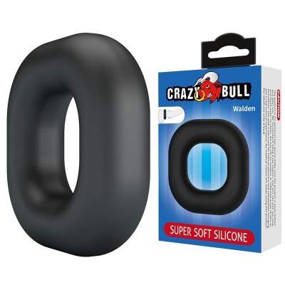 CRAZY BULL - Walden Super Soft Silicone Cock Ring Black - image 2