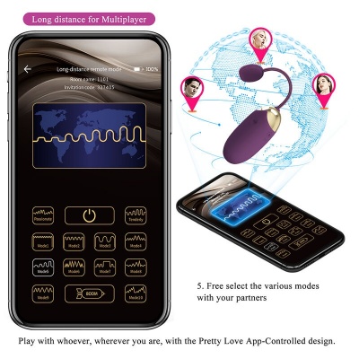 Pretty Love Klay Thrusting Egg Vibrator - Purple - image 8