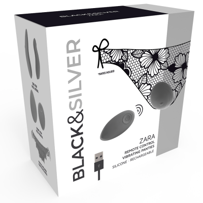 Black&Silver Zara Remote Control Stimulator With Free Panty - image 3