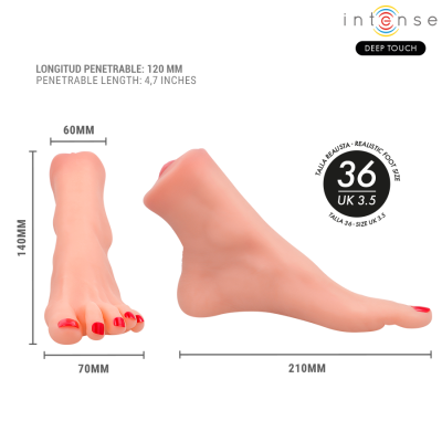 Intense Deep Touch Gabbie Foot-Shaped Masturbator Two-Piece - image 6