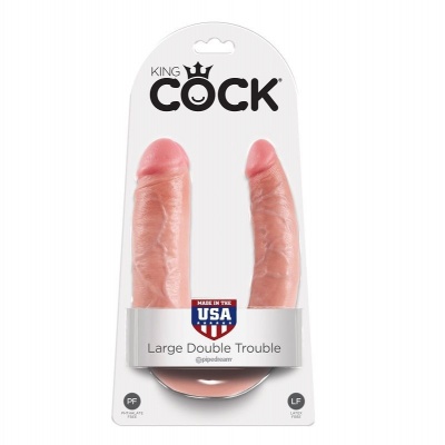 King Cock U-Shaped Double Trouble, 17.8 cm - image 2