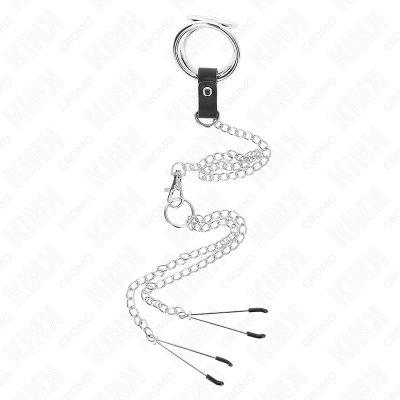 Kink Triple Chrome Metal Penis Ring 3 Cm to 4.5 Cm with 26 Cm Metal - image 3