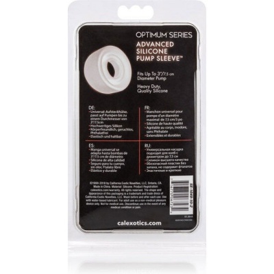 Calexotics Advanced Silicone Pump Sleeve Clear - image 4