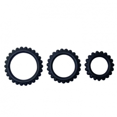 Baile Titan Cockring Set 3-Pack Black - image 2