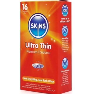 Skins Ultra Thin Premium Condoms Pack 16 - image 2