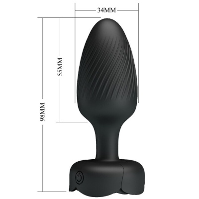 Pretty Love Osborn LED Anal Plug Black 9.8CM - image 6