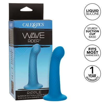 CalExotics Wave Rider Ripple Anal Plug Blue - image 2