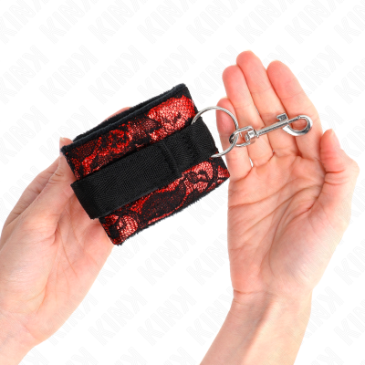 Kink Scandal Wrist Restraints Red Black - image 4