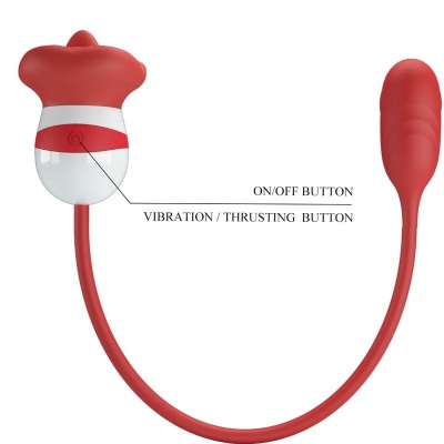 Pretty Love Aliyah Red Mouth Vibrator