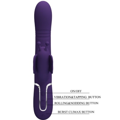 Pretty Love Multifunction Rabbit 4-in-1 Purple - image 8