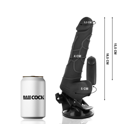 Basecock Realistic Vibrator Black 18.5 cm - image 2