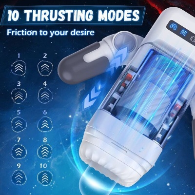 Game Cup Thrusting Vibration Masturbator with Heating - image 8