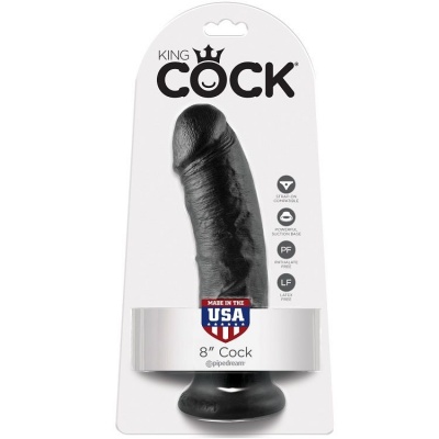 King Cock 8 Dildo Black 20.3 CM - image 2
