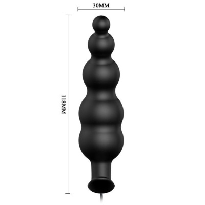 Anal Plug Silicone Extra Stimulation And 12 Vibration Modes Black Remo - image 5